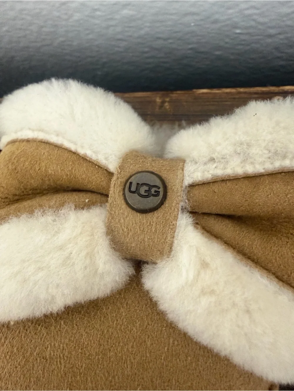 UGG Suede Winter Shearling Gloves - Small